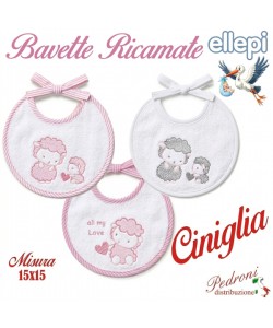 "CORREDINO ELLEPI" Bavetta CINIGLIA RICAMATA retro Cotone AD9921