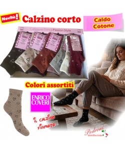 COVERI Calza CORTA ragazza CALDO COTONE ELISA-367 Tg.35/41