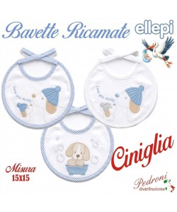 "CORREDINO ELLEPI" Bavetta CINIGLIA RICAMATA retro Cotone AD9920