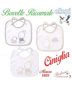 "CORREDINO ELLEPI" Bavetta CINIGLIA RICAMATA retro Cotone AD9923