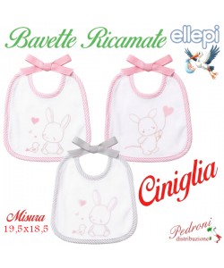 "ELLEPI" Bavetta CINIGLIA RICAMATA retro Cotone AD9925