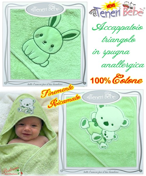 Accappatoio TRIANGOLO spugna RICAMATO 1928-1933...