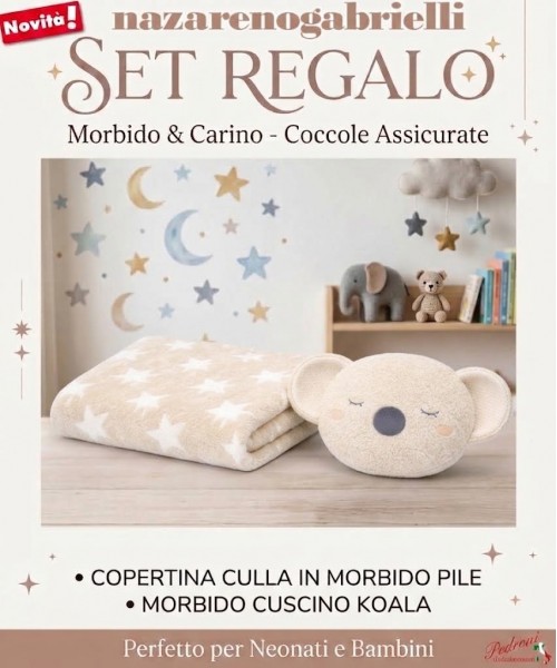*IDEA REGALO* SET Copertina + Cuscino KOALA...