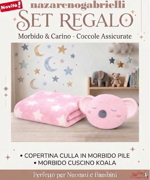 *IDEA REGALO* SET Copertina + Cuscino KOALA...