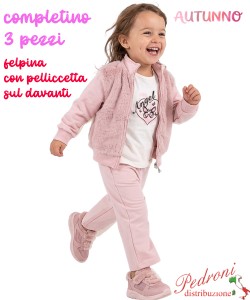 *AUTUNNO*Completo neonata SWEET R646 CLIVIA 12/36 mesi