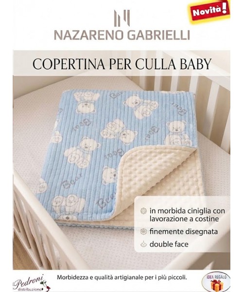 Copertina CULLA "DOUBLE FACE" NG-4728 CIELO
