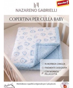 Copertina CULLA "CON SHERPA" NG-4729 CIELO