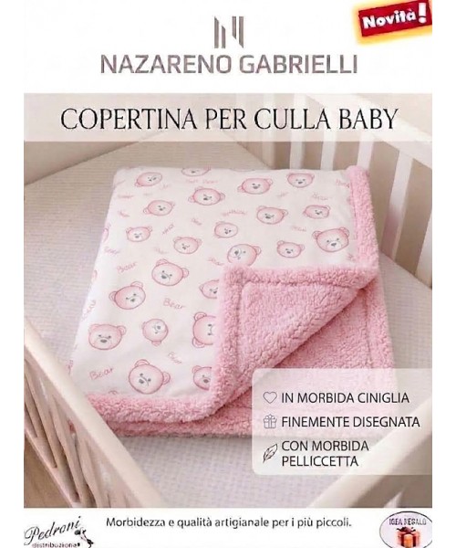 Copertina CULLA "CON SHERPA" NG-4729 ROSA
