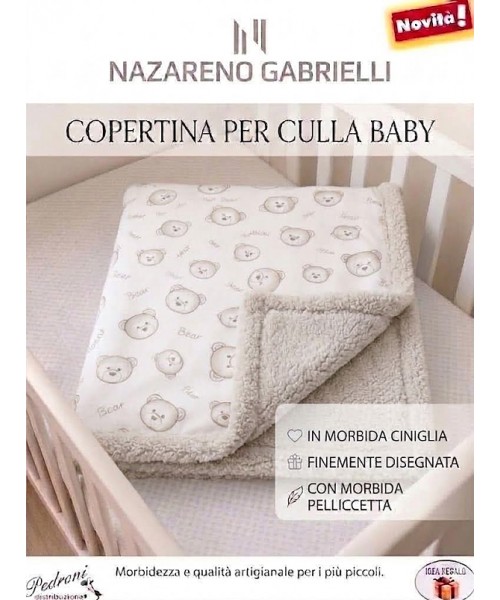 Copertina CULLA "CON SHERPA" NG-4729 TORTORA