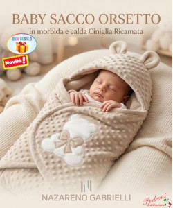 * CINIGLIA * Baby sacco " ORSETTO " NG5794 Dis.1 TORTORA