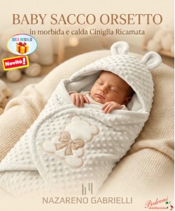 * CINIGLIA * Baby sacco " ORSETTO " NG5794 Dis.1 LATTE