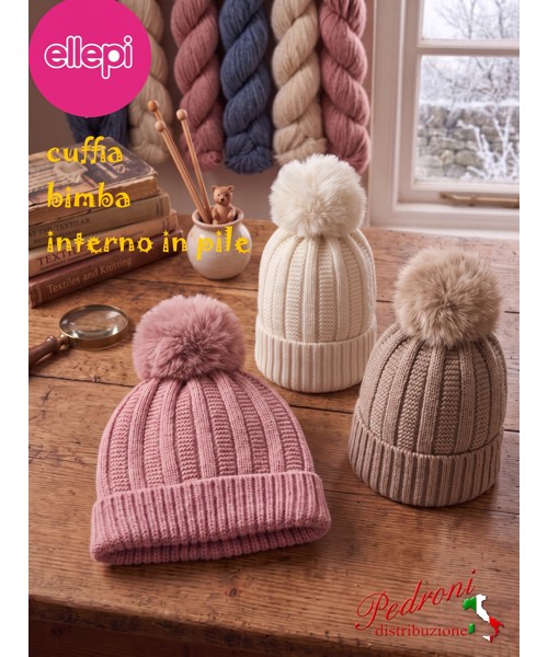* ELLEPI * Cuffia bambina 1/6 Anni BH8037 in 3...