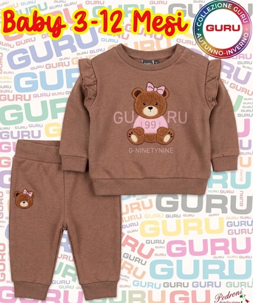 * GURU * COMPLETO BABY FEMMINA Felpato 019B...