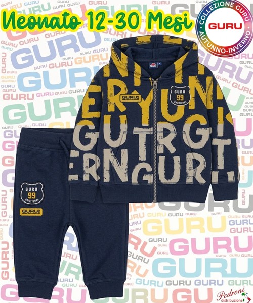 * GURU * COMPLETO-NEONATO Felpata 041N 12-30...