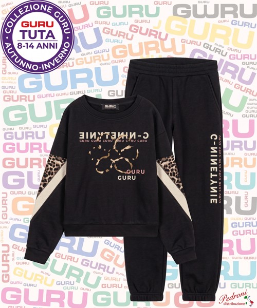 *GURU* COMPLETO TUTA RAGAZZA Felpata 013T 8/14...