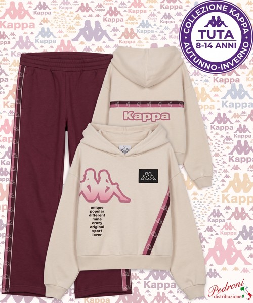 *KAPPA* COMPLETO TUTA RAGAZZA Felpata 022T 8/14...