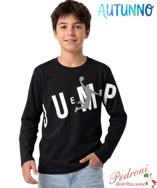 Maglia ragazzo ARMATA LF5095 NERO 8/16 anni