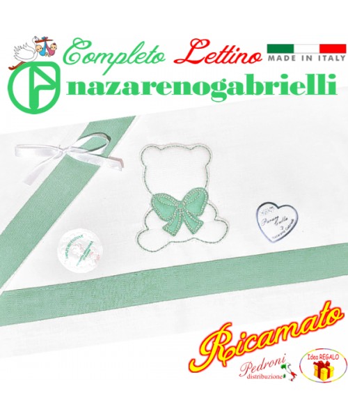 NAZARENO Completo LETTINO ricamato NG 101.30...