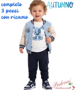Tuta neonato MR JEK JA2721 SKY/blu 18/36 mesi