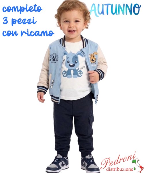 Tuta neonato MR JEK JA2721 SKY/blu 18/36 mesi