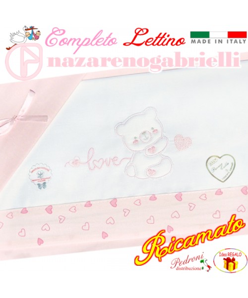 NAZARENO Completo LETTINO ricamato NG 101.38...