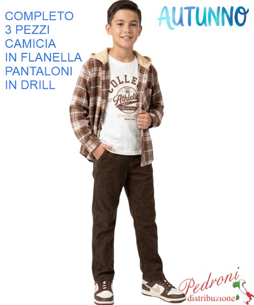 Completo bambino MG FM1473 BEIGE/cioccolato...