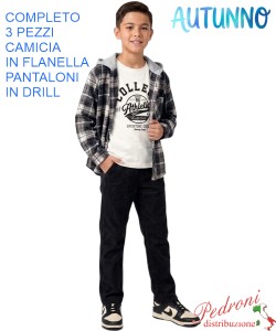 Completo bambino MG FM1473 NERO/nero 4/12 anni
