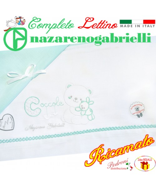 NAZARENO Completo LETTINO ricamato NG 101.34...