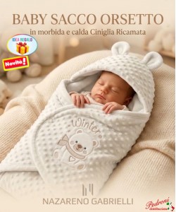 * CINIGLIA * Baby sacco " ORSETTO " NG5794 Dis.2 LATTE