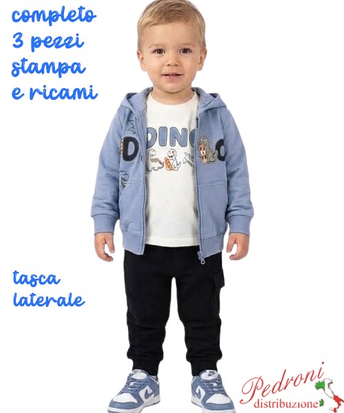 Tuta neonato SWEET H641 AVIATORE/blu-A 12/36 mesi