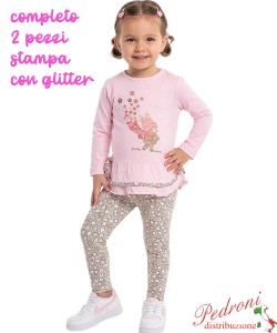 Completo neonata CHIC AF2564 PINK 12/36 mesi