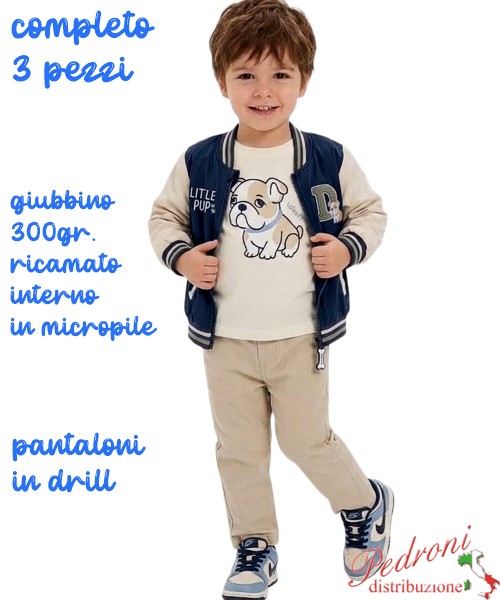 Completo con GIUBBINO bambino MR JEK JA2756...