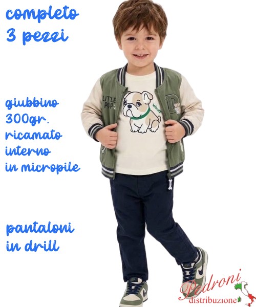 Completo con GIUBBINO bambino MR JEK JA2756...