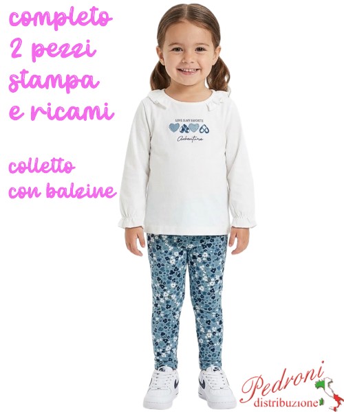Completo neonata STELLA RF6025 BIANCO/sky 12/36...