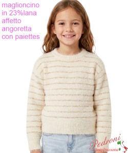 Magliocino bambina INJULY AZ3558 GRIGIO 4/12 anni