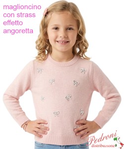 Magliocino bambina INJULY AB3536 PINK 4/12 anni