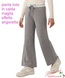 Panta-Tuta bambina GIRL QC26183 GRIGIO 4/14 anni