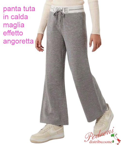 Panta-Tuta bambina GIRL QC26183 GRIGIO 4/14 anni