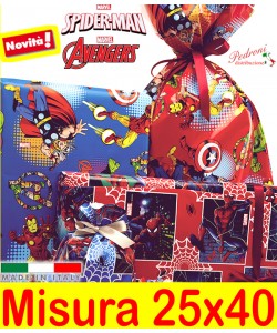 *NOVITA'* BUSTA per CONFEZIONI REGALO Art.MARVEL Cm.25X40