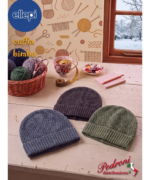 * ELLEPI * Cuffia bambino BH8034 in 3 Colori...