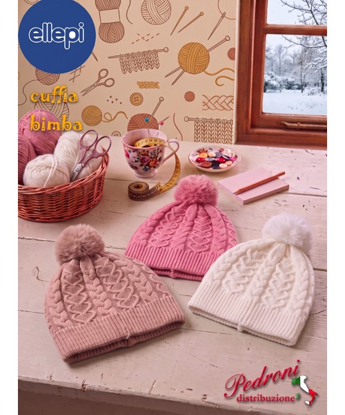 * ELLEPI * Cuffia bambina BH8038 in 3 Colori...