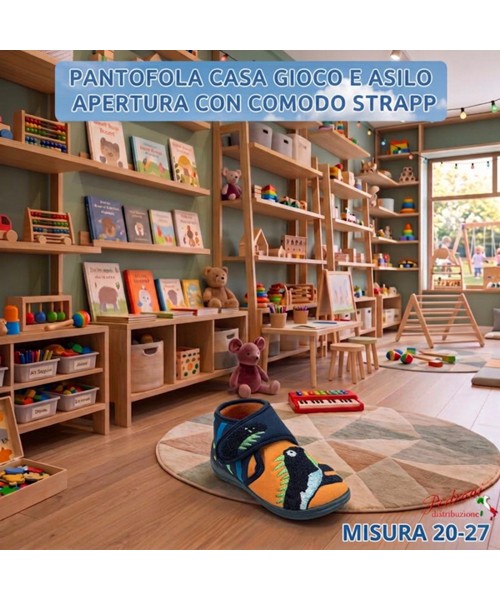 PANTOFOLA bimbo CASA-ASILO-GIOCO art.GD5613...