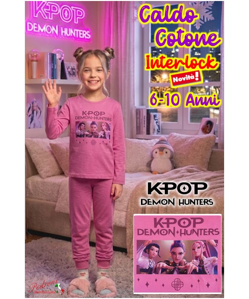 * K-POP DEMON HUNTERS * Pigiama Caldo Cotone...