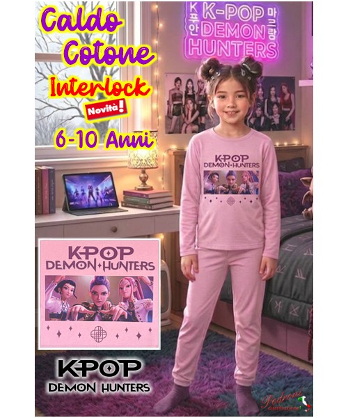 * K-POP DEMON HUNTERS * Pigiama Caldo Cotone...