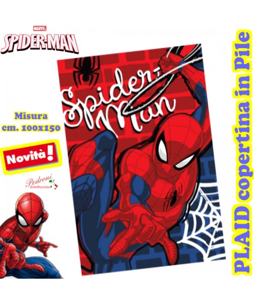 SPIDER-MAN Copertina PLAID in PILE multiuso MV1418