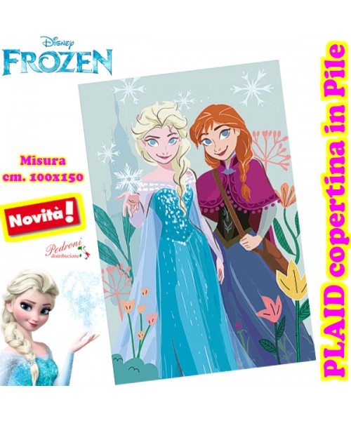 FROZEN DISNEY Copertina PLAID in PILE multiuso...