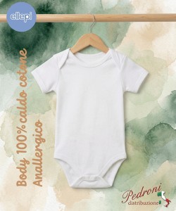 Body COTONE INTERLOCK FELPATO neonato/a M/M ELLEPI AF891