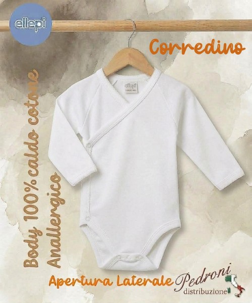CORREDINO Body COTONE FELPATO M/L art.AF4211...
