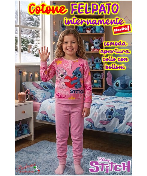 * PROMO FELPATO * STITCH Pigiama bambina 3/8...