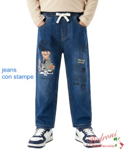 Pantalone jeans bambino SMALL GANG N6893 JEANS 3/8 anni